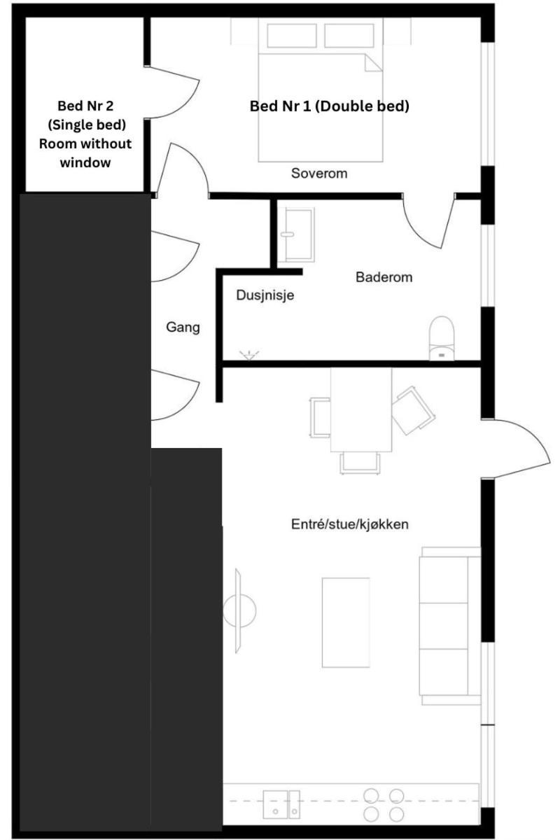 Apartment In Lillestrom With Free Parking And Great View, Sleep 3 People Экстерьер фото